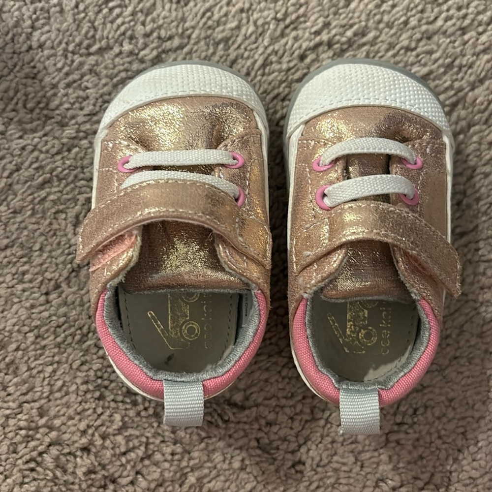 See Kai Run Pink Glitter Sneakers